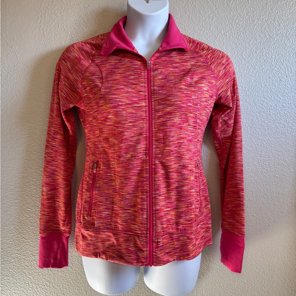 MOVING COMFORT Bright Pink Full-Zip Active Jacket – Size L